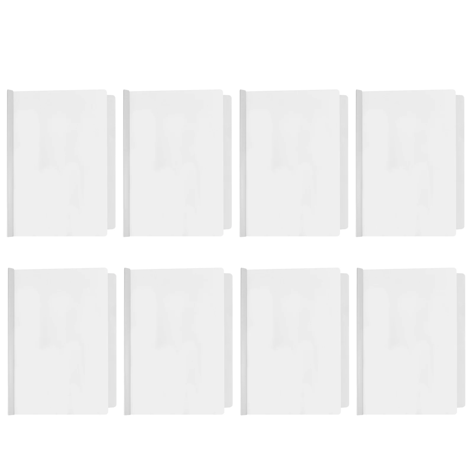 

10Pcs Plastic Transparent File Draw Rod Clamps A4 File Organizers Document Holders for School Office Use Document A4 Rod Clamps