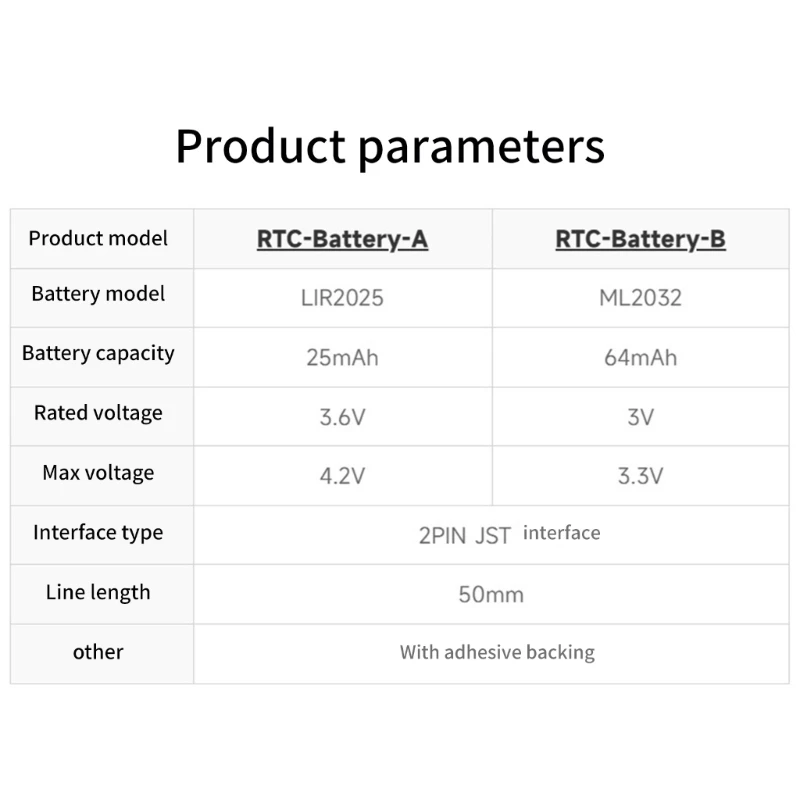 Batería recargable carga para placa desarrollo RPI5, conector JST 2 pines