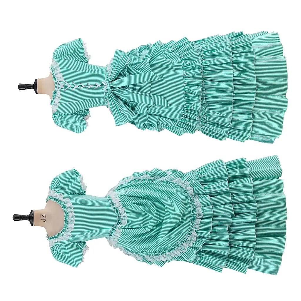 

Victorian Edwardian Duchess Striped Dress Historical Civil War Southern Belle Ball Gown Renaissance Noble Wedding Costume