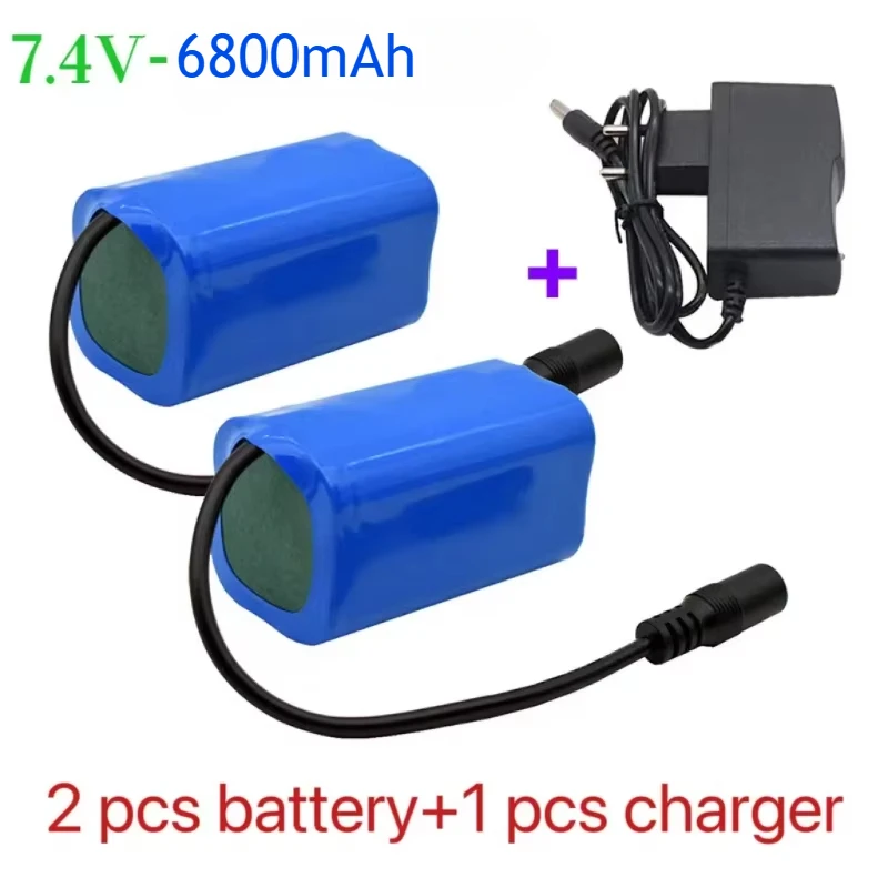 

Lipo Battery for T188 T888 2011-5 Remote Control Fish Finder Fishing Bait Boat Spare Parts RC Toys Accessories 2S 7.4V 6800mah