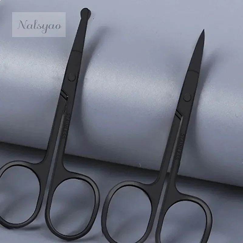Wholesale Stainless Steel Nose Hair Trimmer Scissors Fine Shears For Ear Eyebrow Facial Hair Removal Personal Care
