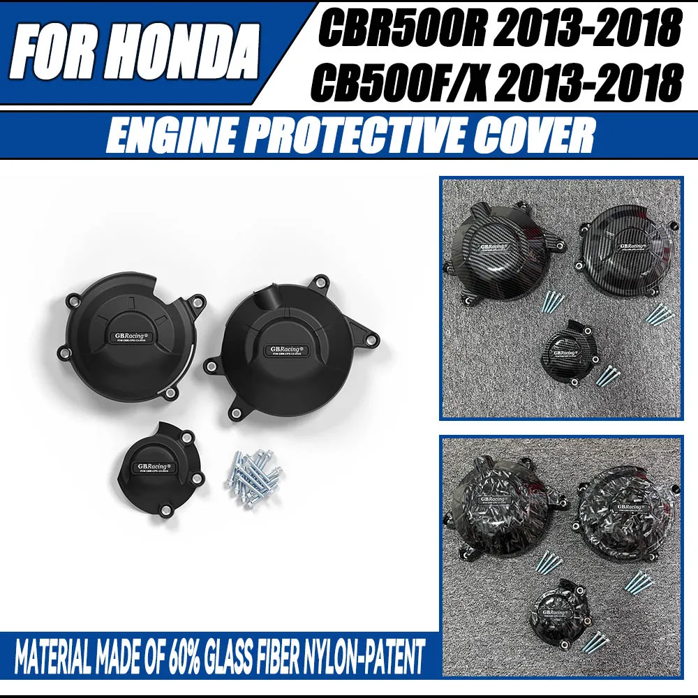 

FOR HONDA CBR500 CB500F CB500X 2013 2014 2015 2016 2017 2018 Motorcycle Engine Protection Cover