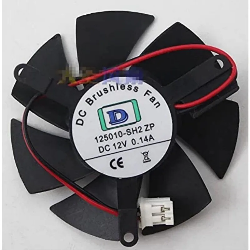 New Cooler Fan 125010-SH2 ZP 12V 0.14A Hydraulic Bearing Computer Graphics Card Fan Diameter 47mm