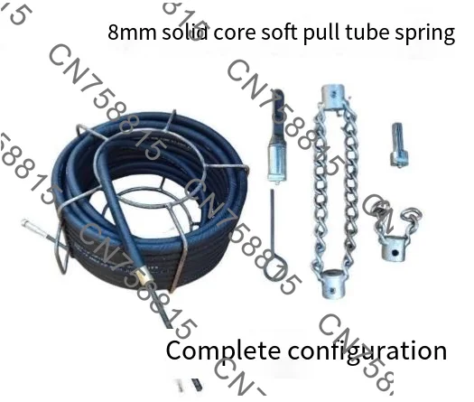 new type of pipeline dredging ship  Clean oil stains in pipelines, sturdy spring double rotating shaft