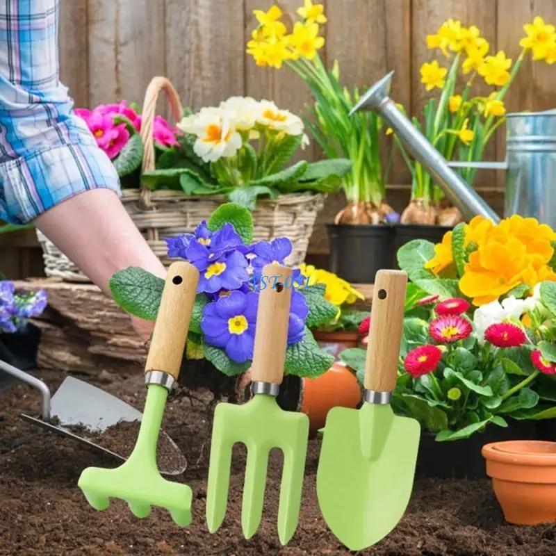 

E15A Children's Gardening Tool with Handles for Little Hands Backyard Beach Fun