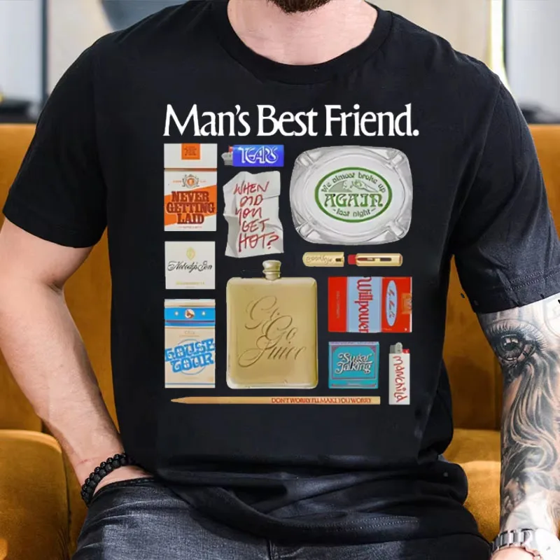 سابرينا نجار-الرجال أفضل صديق تي شيرت الصيف الرجال المغني تي شيرت الكورية روبا القطن بلوزة فضفاضة غير رسمية #1