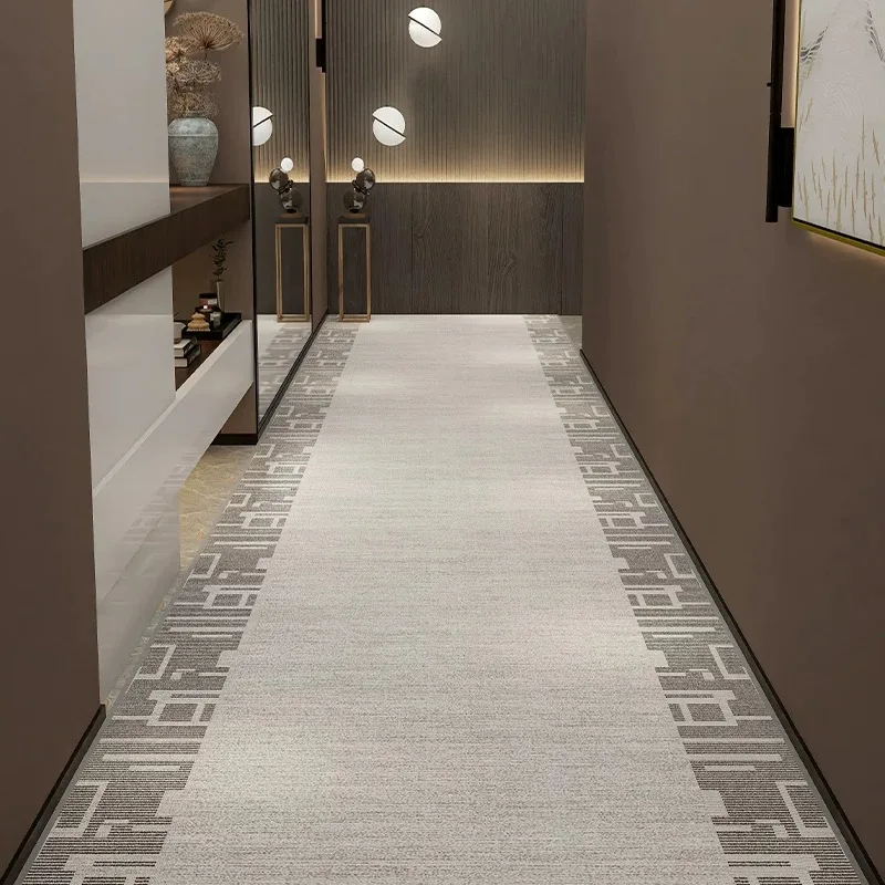 Wabi-sabi Hallway Carpet Corridor Mat Light Luxury Home Decoration Mats Easy Clean Non-slip Rug Long Strip Runner Rugs 미끄럼방지매트