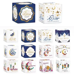 12pcs EID Mubarak Candy Cookies Box Ramadan Decoration for Home Gift Box Muslim Islamic Party Supplies 2025 Ramadan Eid al fitr