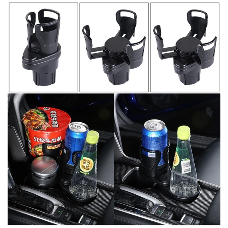 Car Cup Holder Expander, 2 in 1 Cup Adapter Organizers Stand, Multifunctional Bottle Holder Extender