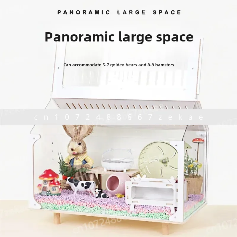 

Акриловая клетка для хомяка Golden Bear с экологически чистым дизайном 60, набор особняков Deluxe Habitat