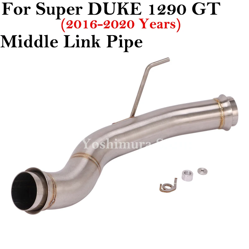 Slip On For Super DUKE 1290 GT duke1290 2016 - 2020 Motorcycle Exhaust Escape System Middle Link Pipe Muffler Stainless Steel