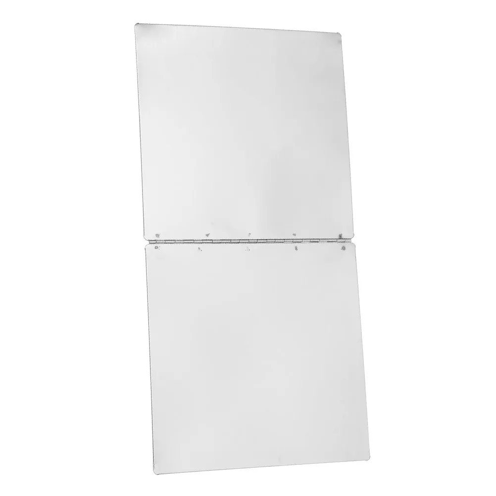 Stainless Steel 2-Side Foldable Oil Splatter Guard Stove Back-Splash Protector Heat Insulation Board Frying Pan Cover