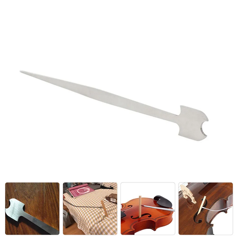 

Stainless Steel Sound Post Setter Cello Tool Durable Easy Install Remove Adjust Cello Column Hook Long Term Use Flexible Sharply
