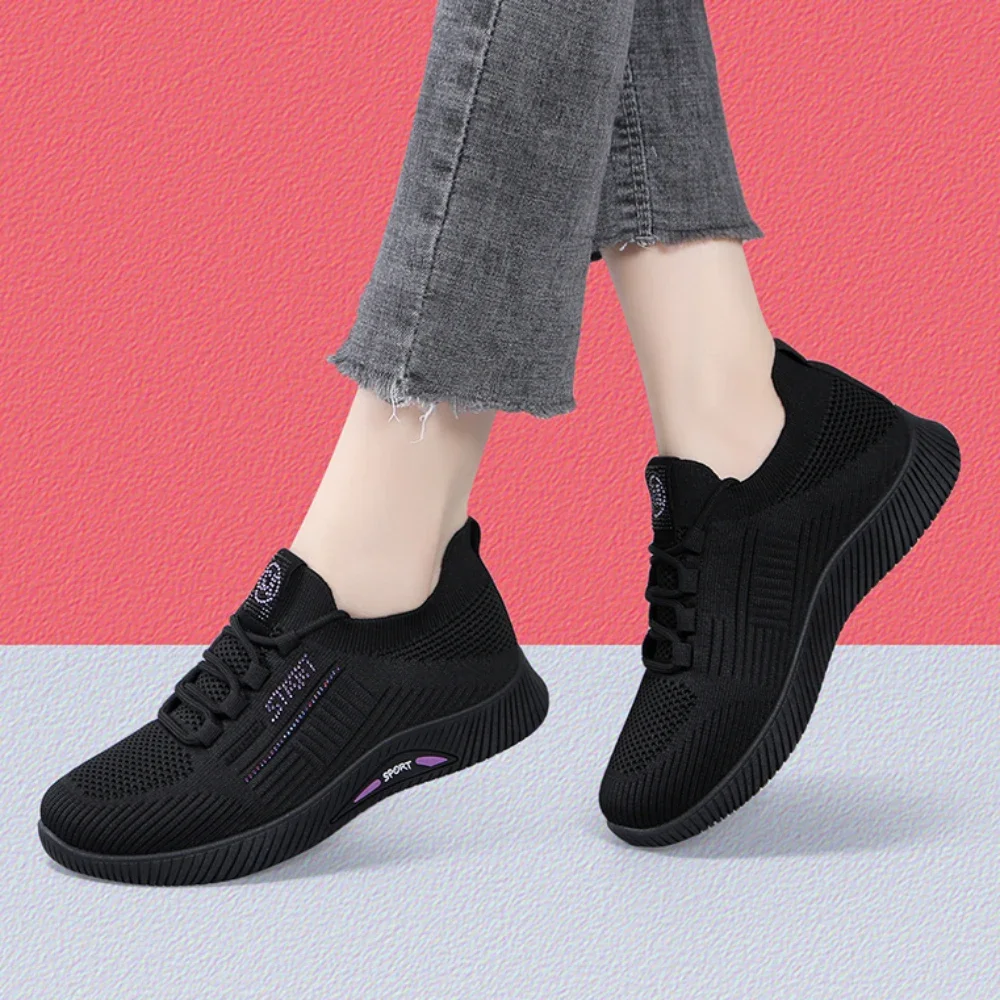 Women Causal Sneakers Summer Shoes Woman Fashion Breathable Mesh Lace Up Sports Shoes for Women Platform Walking Designer Shoes