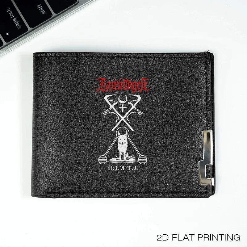 Zausithogefl 상징적 디자인 PU 가죽 지갑 미니멀리스트 비즈니스 스타일 남성용 컴팩트 지갑 내구성 경량 일상용