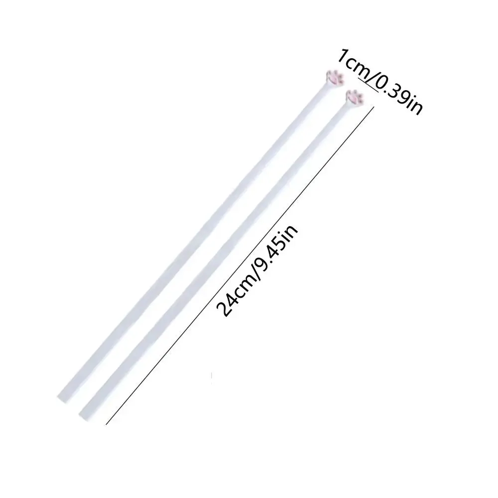 Reusable Cat Paw Chopsticks Non-Slip Easy To Clean Cute Eating Chopsticks Comfortable Grip Multi-functional Pink Paw Food Clip