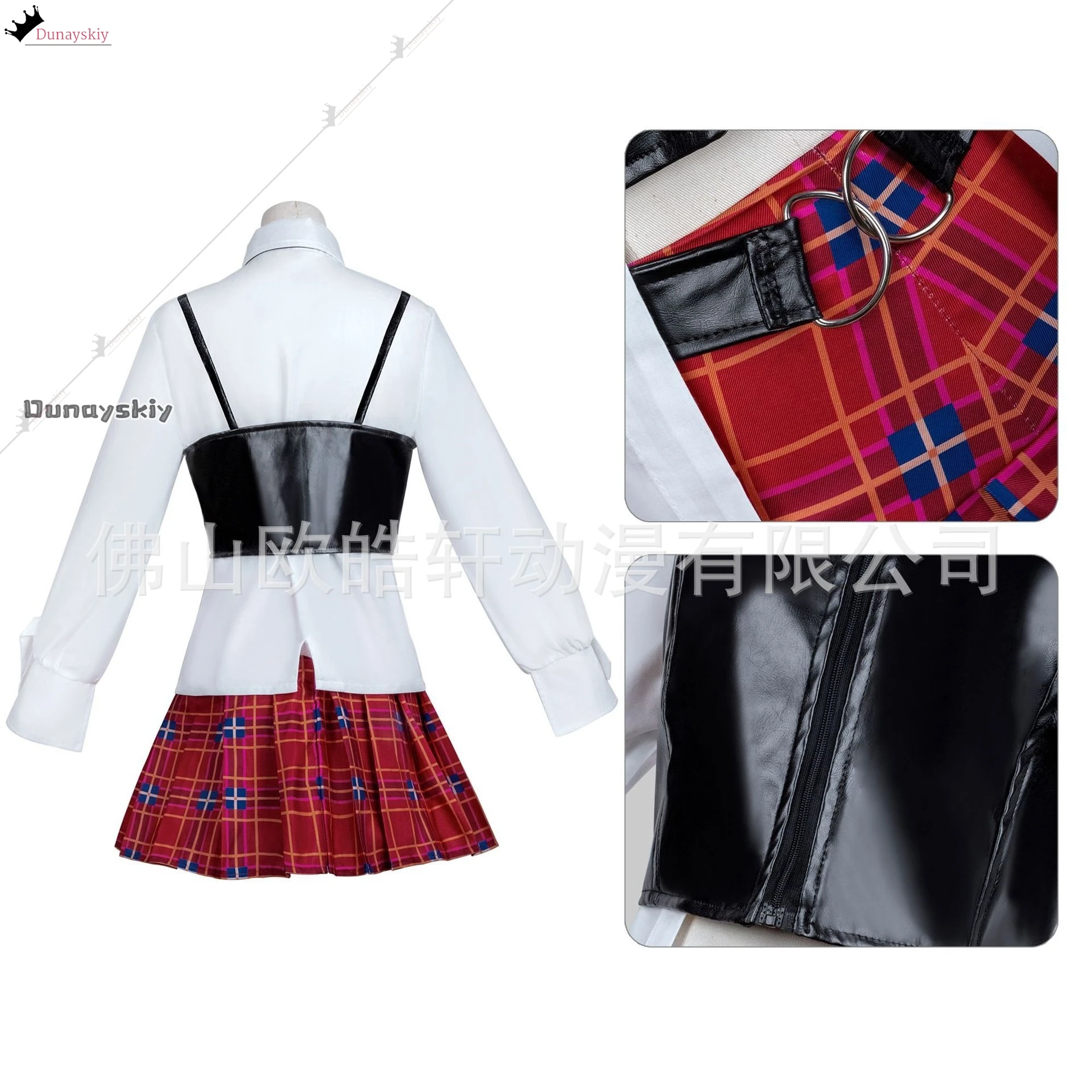 Anime DEVIL GAME Link Click Qiao Ling Cosplay Costume Wig Shoe Uniform Daily Clothing Halloween Disguise for Adult Women-платье-