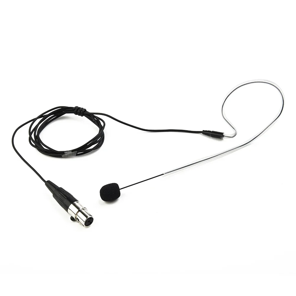 

Headset Microphone Single Earhook Wireless Wireless System Handsfree 4 Pin Accessories Black Cardioid For Shure