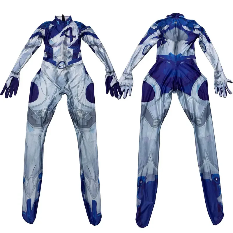 

Аниме косплей женский Rivals Susan Storm невидимые костюмы для косплея фантастический четыре супергероя зентай боди на Хэллоуин для взрослых 72-й