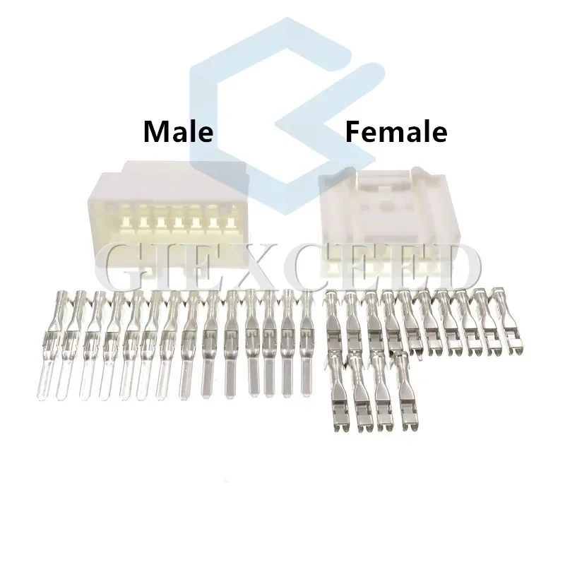 14 Pin 936199-1 Female Male Automotive Wire Harness Connector Electrical Cable Socket AC Assembly With Terminals