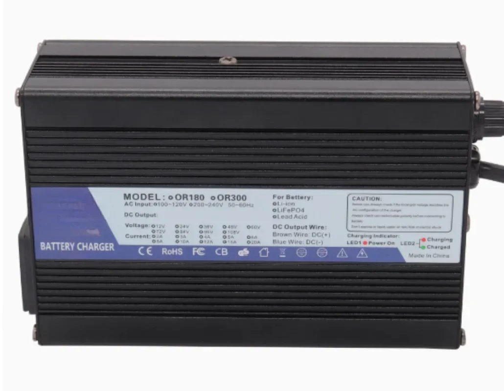 Electric two-wheeler 12.6V6A charger, full self-stop for 3S 11.6V12V lithium battery