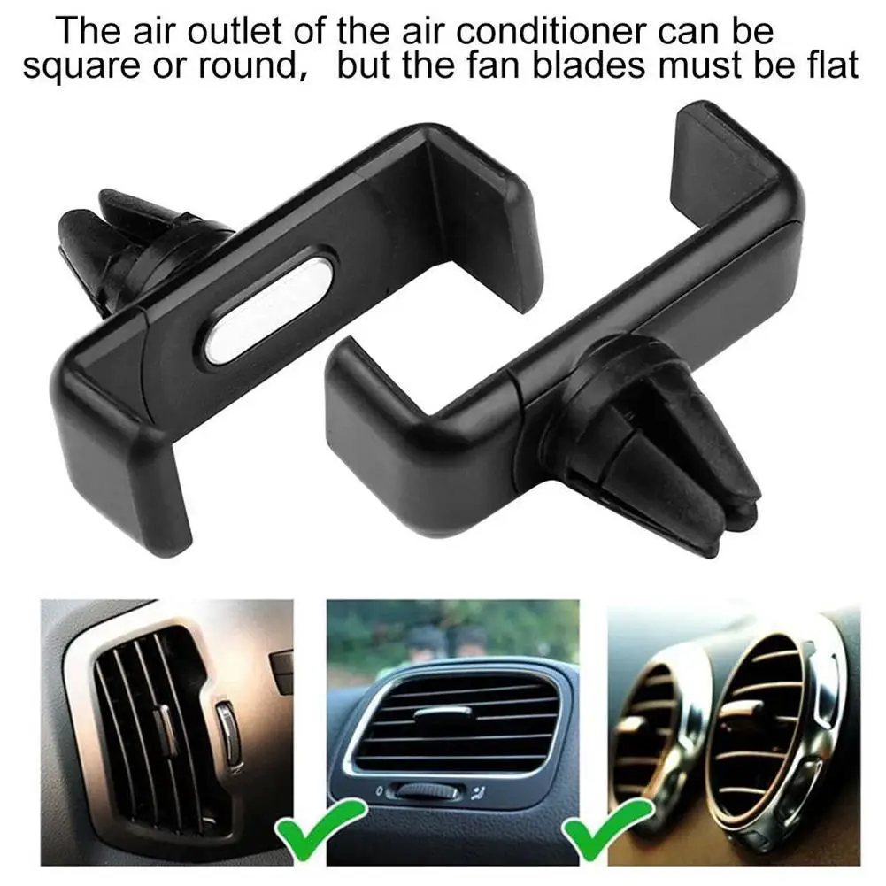 Car Phone Holder For IPhone Smartphone Air Vent Mount Clip 360 Rotation Auto Navigation Bracket For Xiaomi Universal