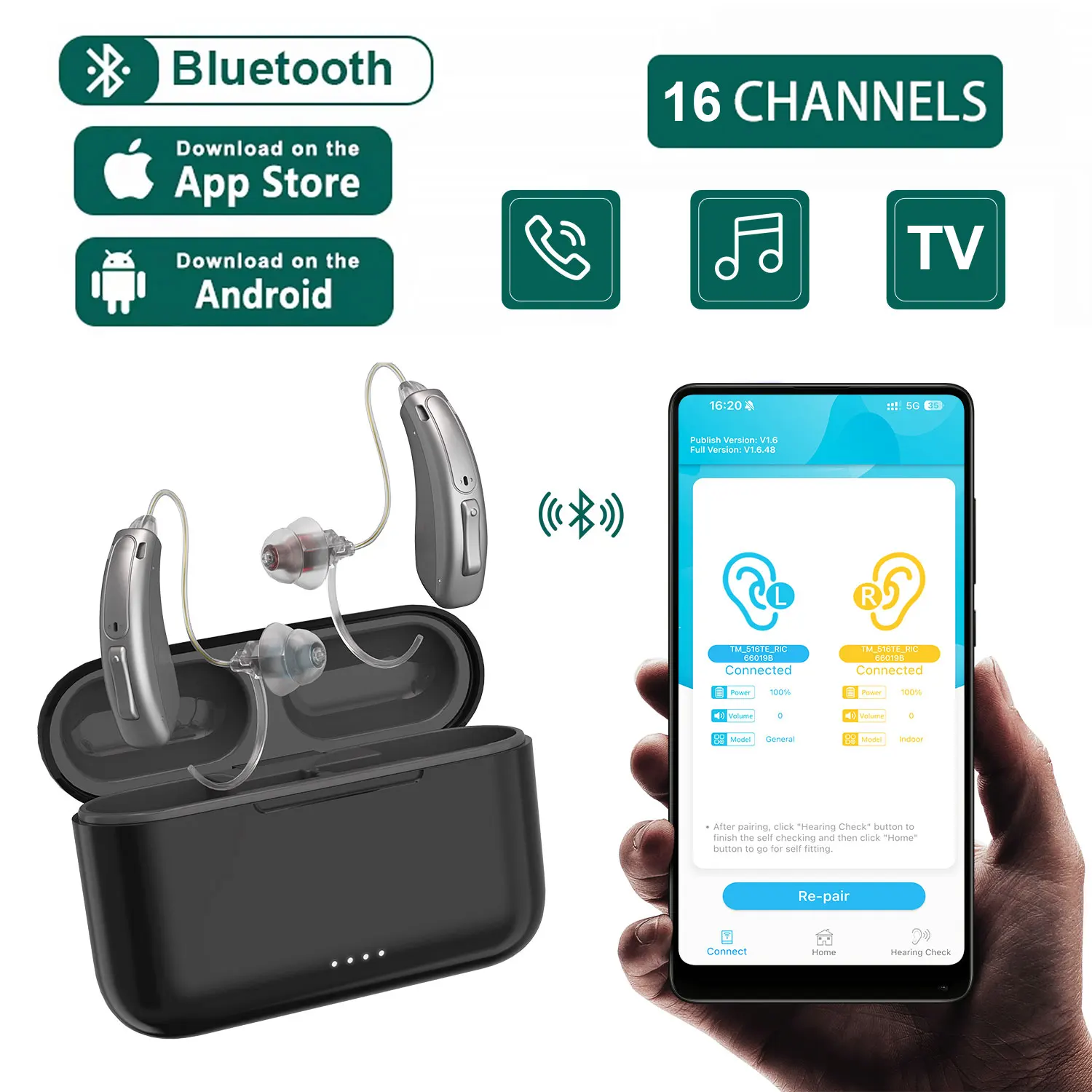 Hearing Aid With Bl…