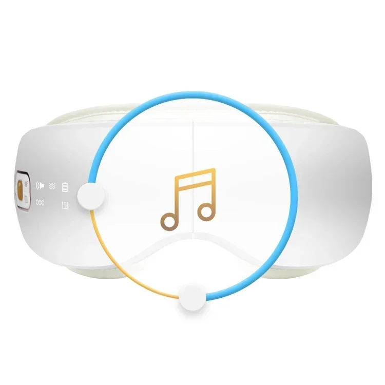 Electric Eye Temple Massager with Air Pressure Music Vibration Heat Compression Therapy for Dry Eye Relax Eyesight Care Mask