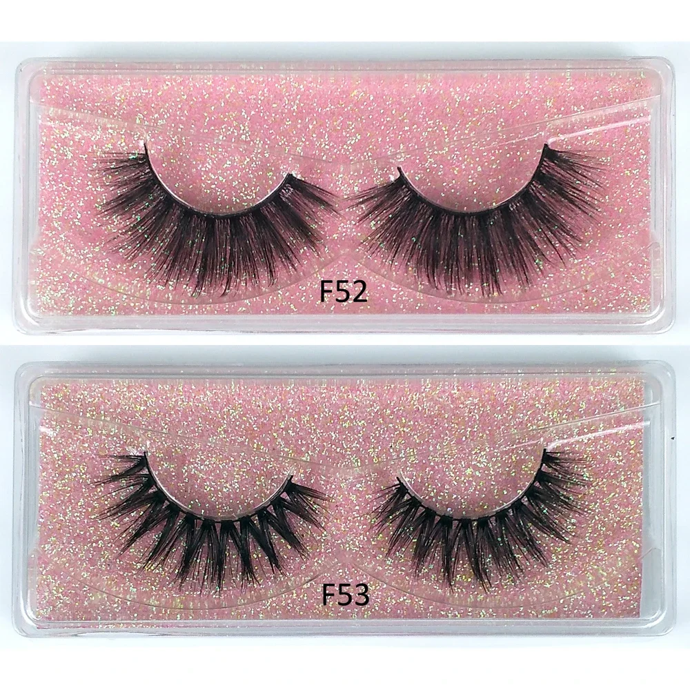 10 คู่ 3D Mink Lashes จํานวนมากขนตาปลอมธรรมชาติ Hand Made แต่งหน้า Eye Lashes 3D Mink Eyelashes