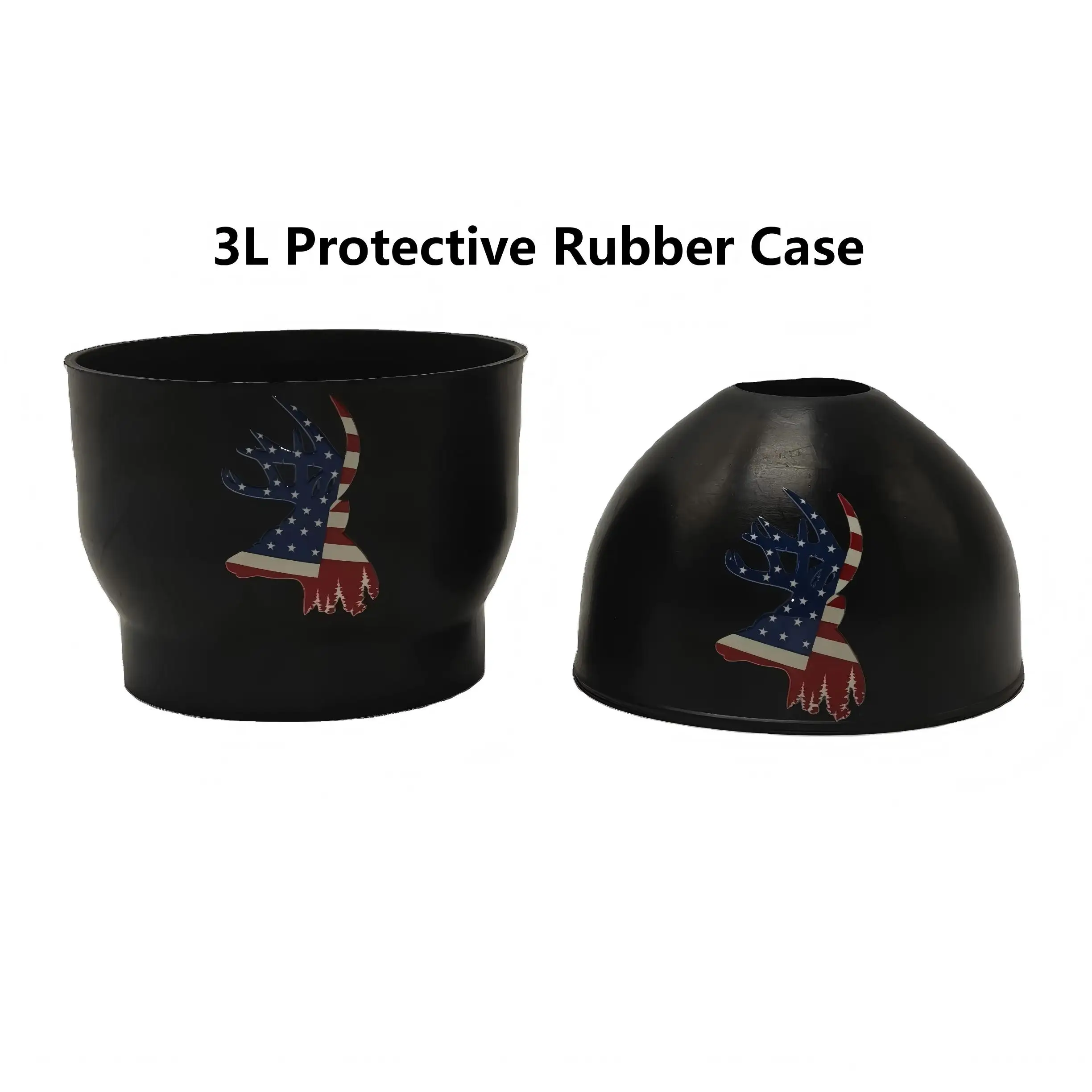ACECARE 3L Rubber Protective Case Boots for HPA Carbon Fiber Scuba Diving Cylinder Tank