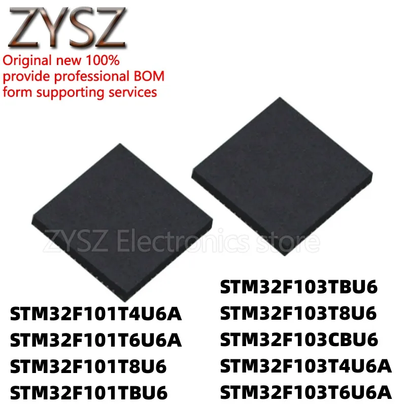 5PCS STM32F103TBU6 32F101T4U6A T6U6A T8U6 T4U6A CBU6 chip QFN36