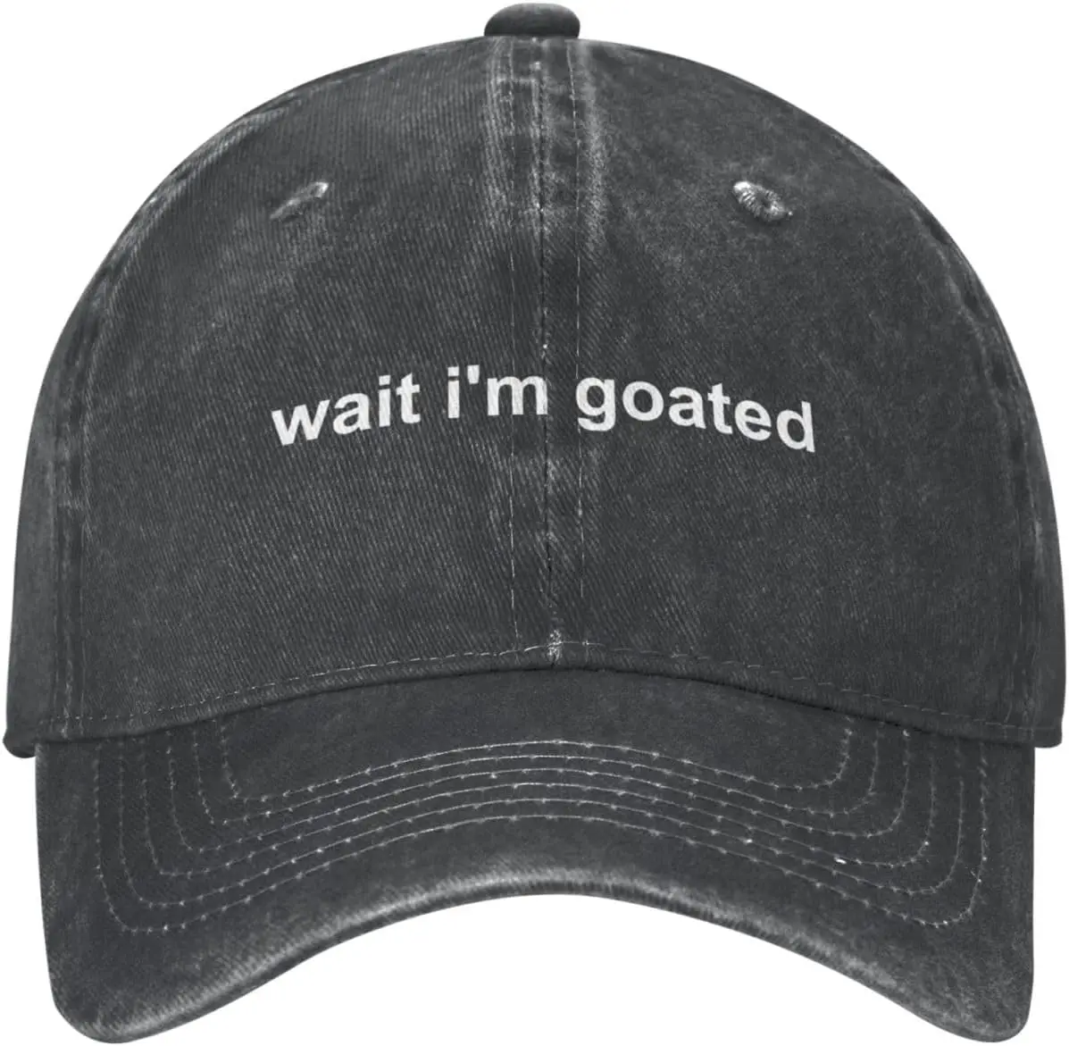 Wait I'm Goated Cap Men Dad Hats Adjustable Hat