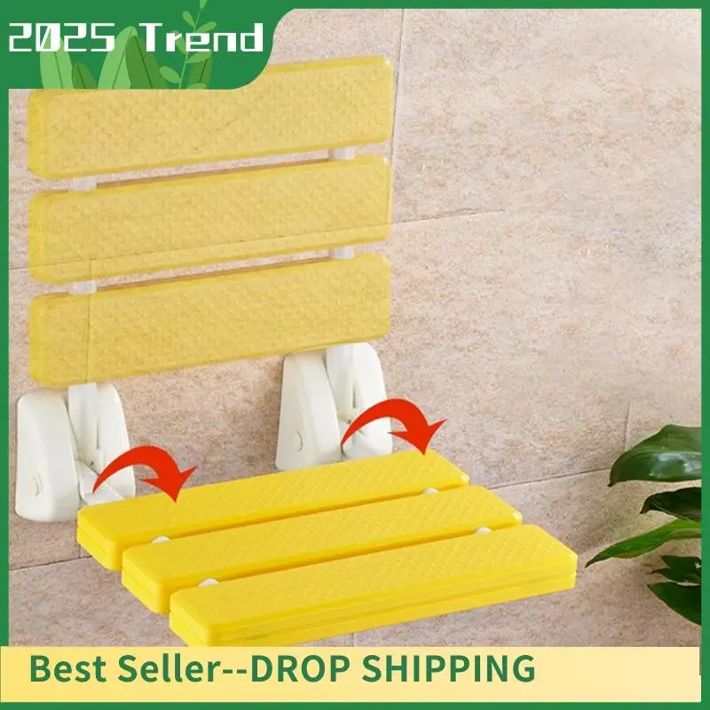 

Wall-Mounted Shower Chair Folding Bath Chair Non-Slip Bath Shower Wall Chair Safety Bench Stool Beach Bath Toilet Shower Chair