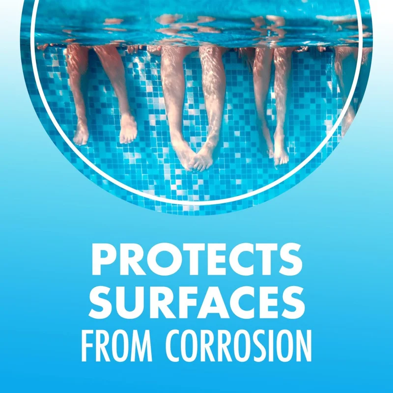 أقراص صيانة درجة الحموضة القلوية لحمام السباحة، بيضاء، عبوة واحدة، عدد 24 قطعة