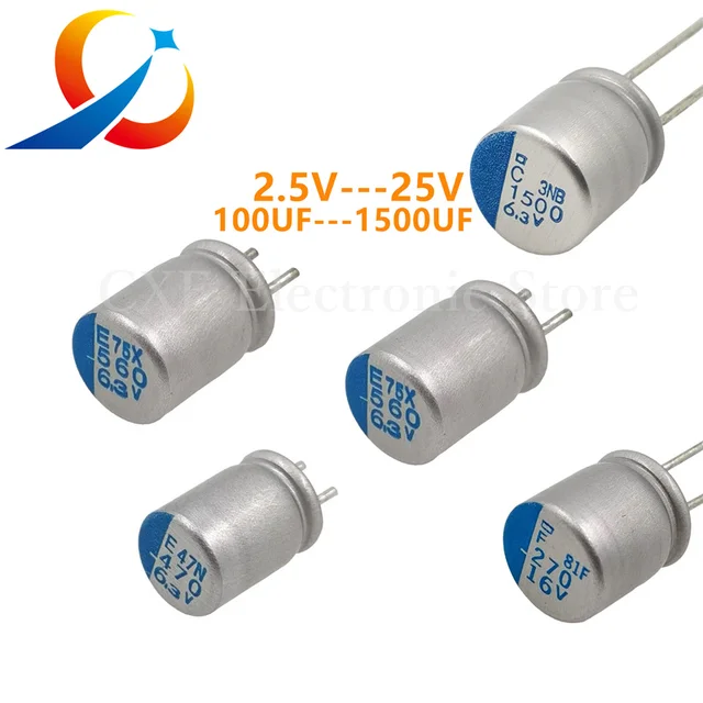 10 szt. Kondensator stały NCC 6.3V 10V 16V 25V 100UF 270UF 470UF 560UF 820UF 1000UF 1200UF 1500UF 100% oryginalny NIPPON CHEMI CON