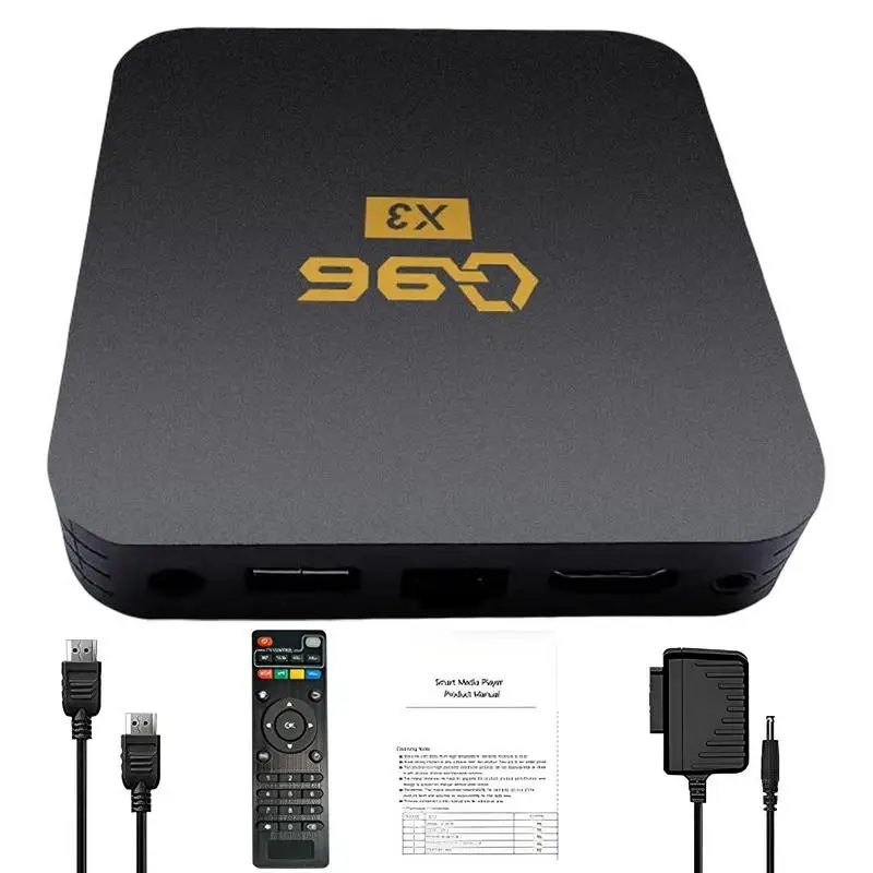 Q96 X3 Home Theater 6K HDR 2.4G WiFi UHD Smart TV BoxAndroid 13 Set Top Box Q96 X3 Media Player UHD H.265 2.4G WiFi Set Top Box