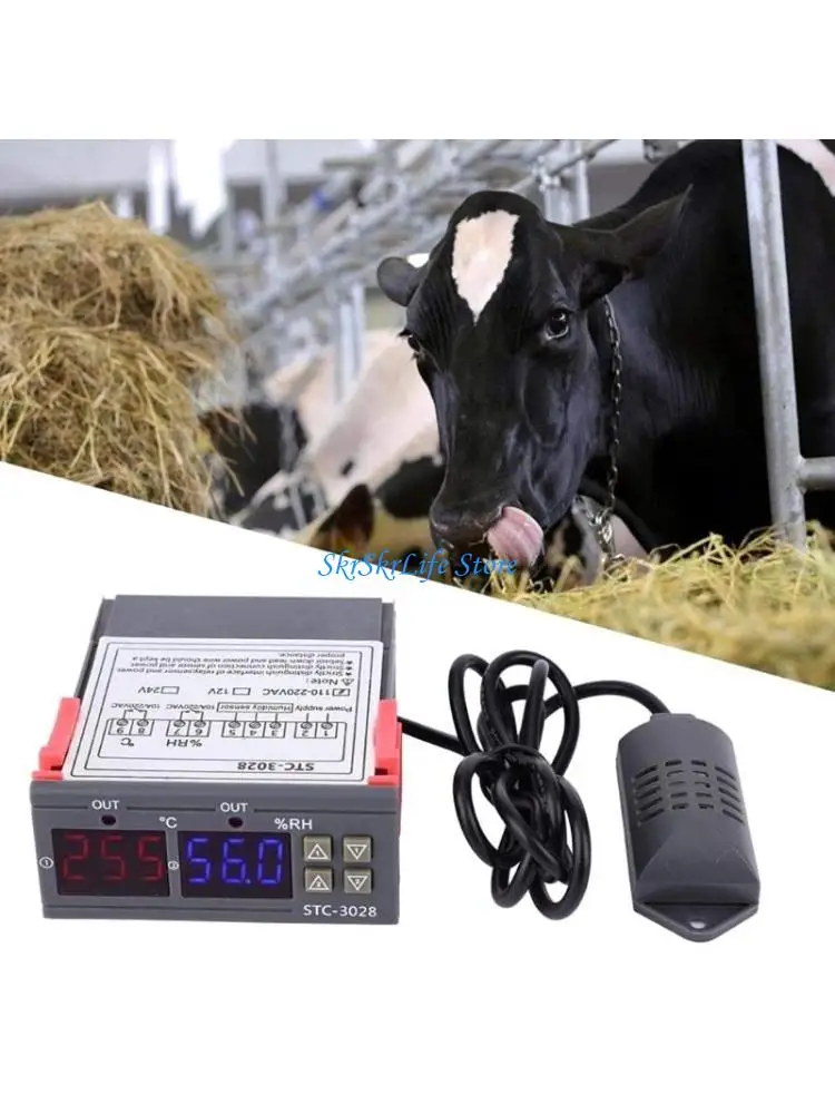 E65E LED Digital Thermostat Humidity Control Thermoregulator Heating/Freezer STC-3028