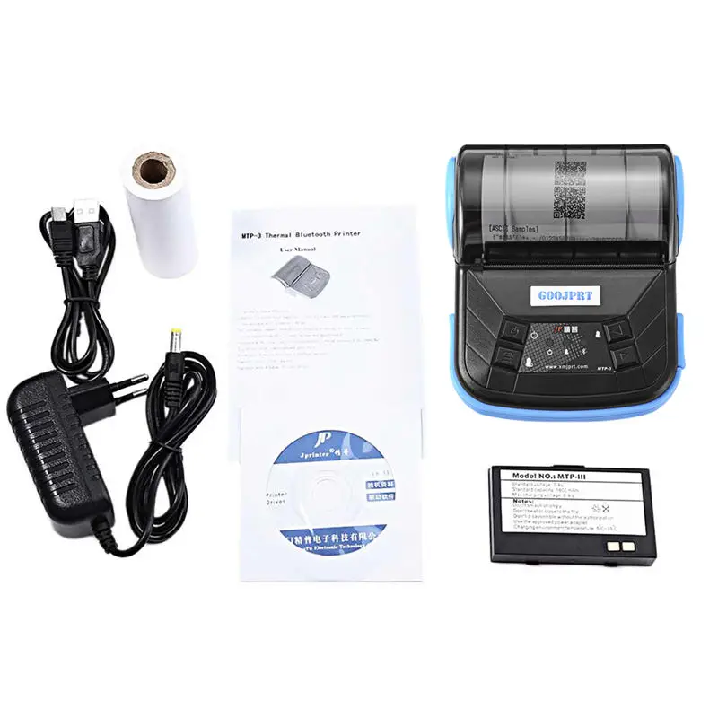 Goojprt Mtp-3 80Mm Bluetooth 2.0 Mini Thermal Printer Exquisite Lightweight Design Portable Receipt Printer For Android Ios Wind