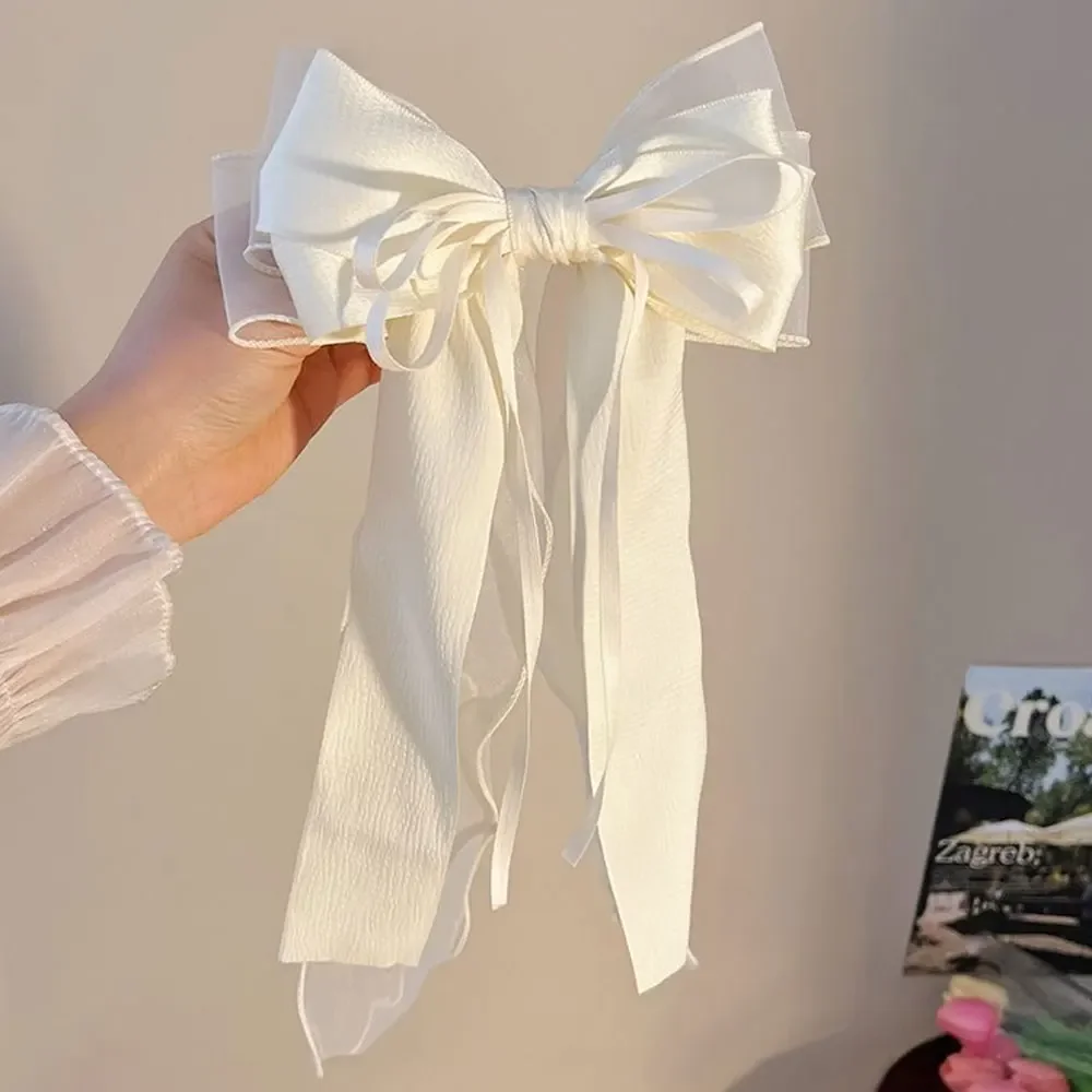 Elegante große Haarspangen mit Spitze und Schleifenband für Frauen und Mädchen, Valentinstag- und Hochzeitsaccessoires – Detail 10