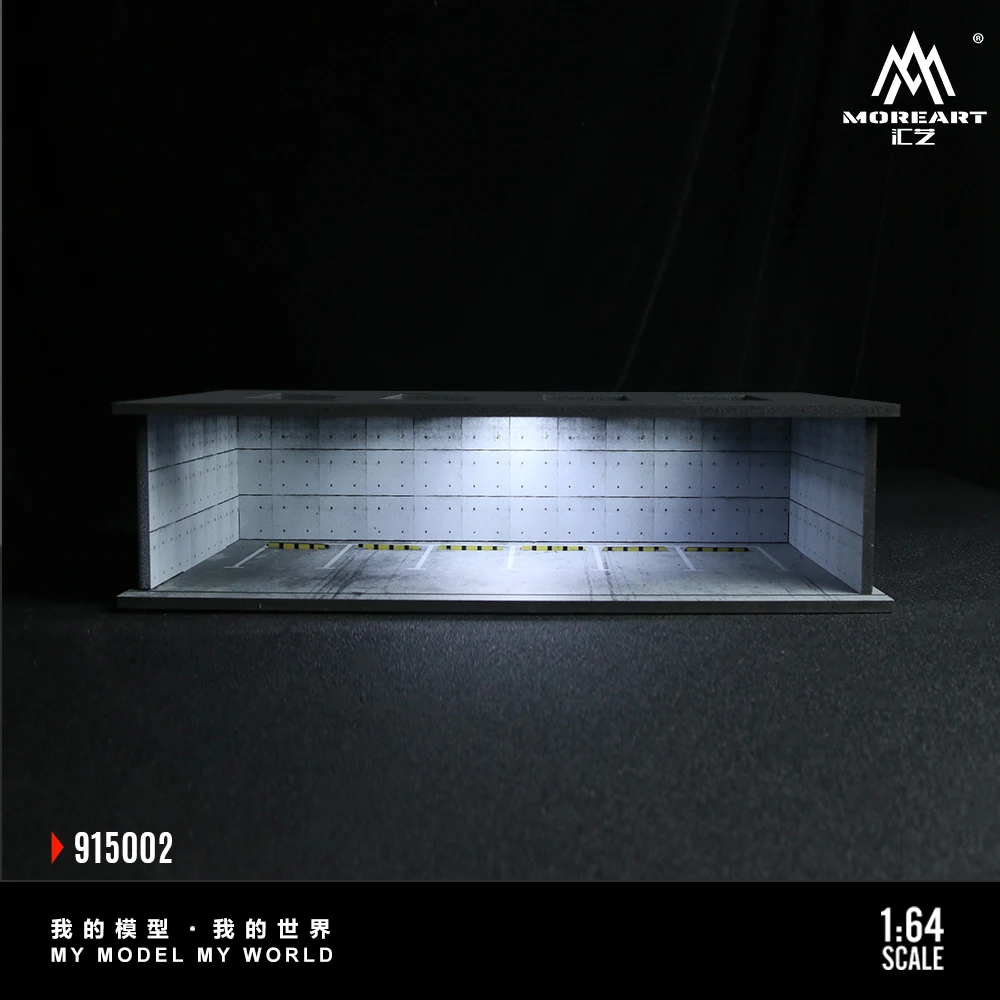 More Art 1:6 Underground Parking Garage Lighting Diorama, Light Version Diorama for Display&Collection&Gift