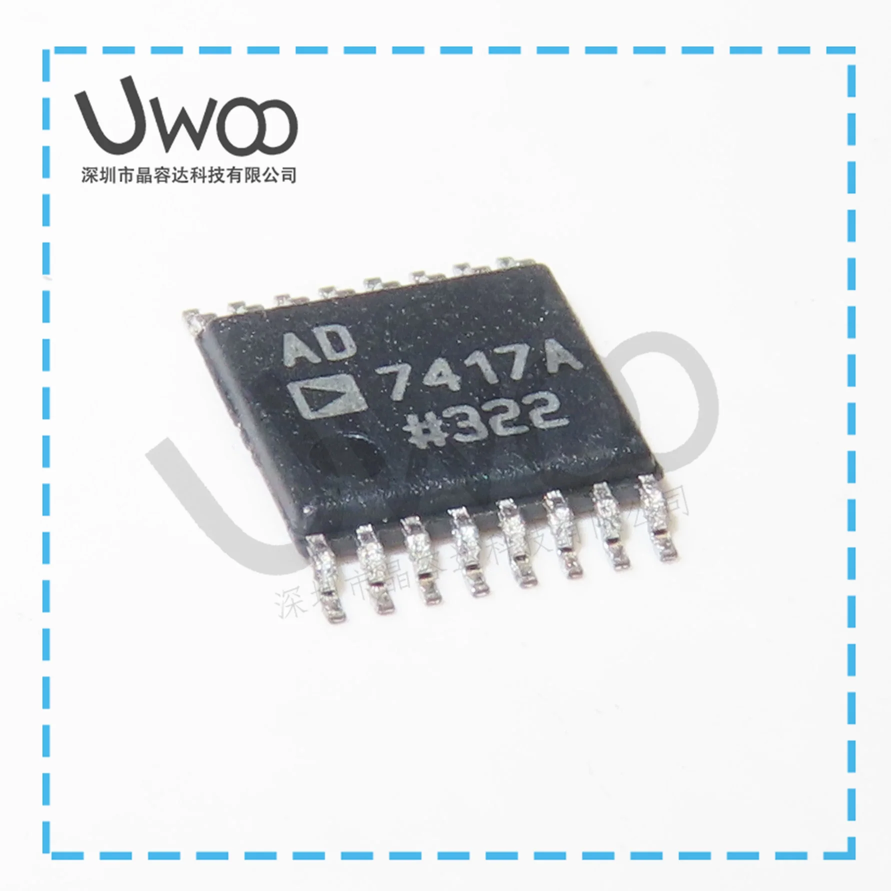 100%Original New  AD7417ARUZ AD7417A  SOIC-8     AD7417ARZ AD7417AR AD7417 SOIC-16