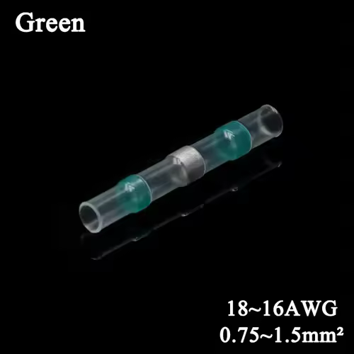 10 ~ 500pcs Solder Seal  Wire Connectors Kit Heat Shrink Butt Crimp Terminals Waterproof Electrical Cable Splice Connector - Image 9