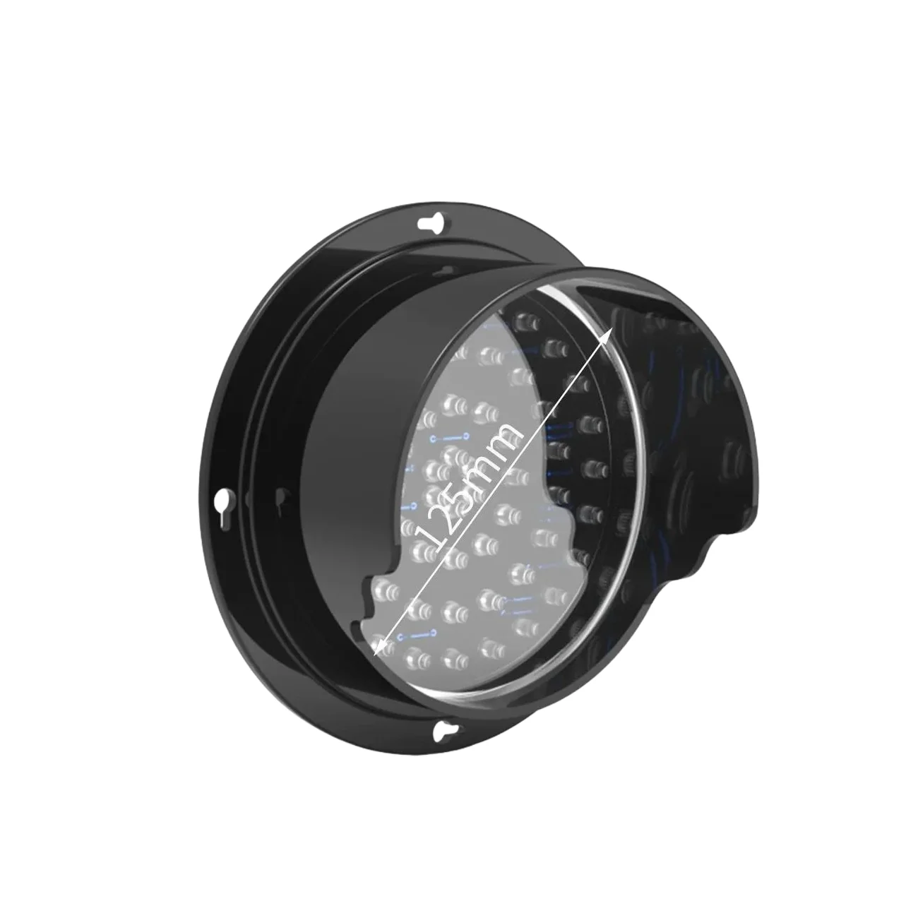 ไฟเตือนจราจร 60LED ขนาด 4.9 นิ้ว, กันน้ำและทนต่ออุณหภูมิสูง, โครงสร้างพลาสติก PC, ไฟตกแต่งรถบรรทุกและไฟคนเดินเท้า