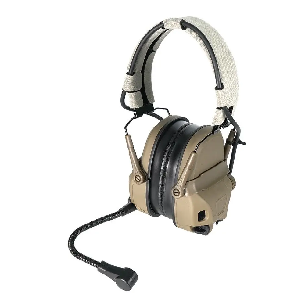 SPECPRECISION GEN6 Sound Pickup Noise-Cancelling Tactical Headset NRR 31dB SNR 33dB Tactical Earphone Black / Green / Tan