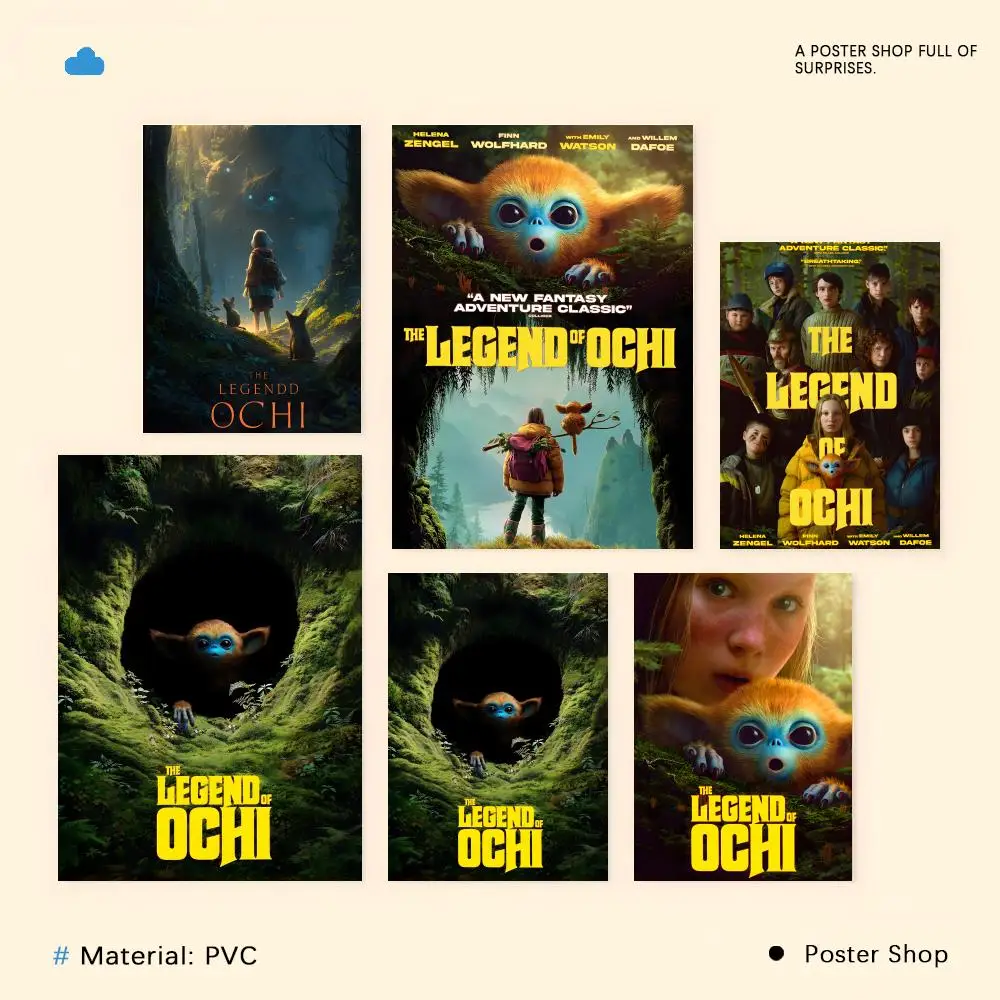 Pôster de anime The L-Legend of O-Ochi, pôster à prova d'água, arte de parede HD, decalque autoadesivo, decoração estética para casa e sala de estar