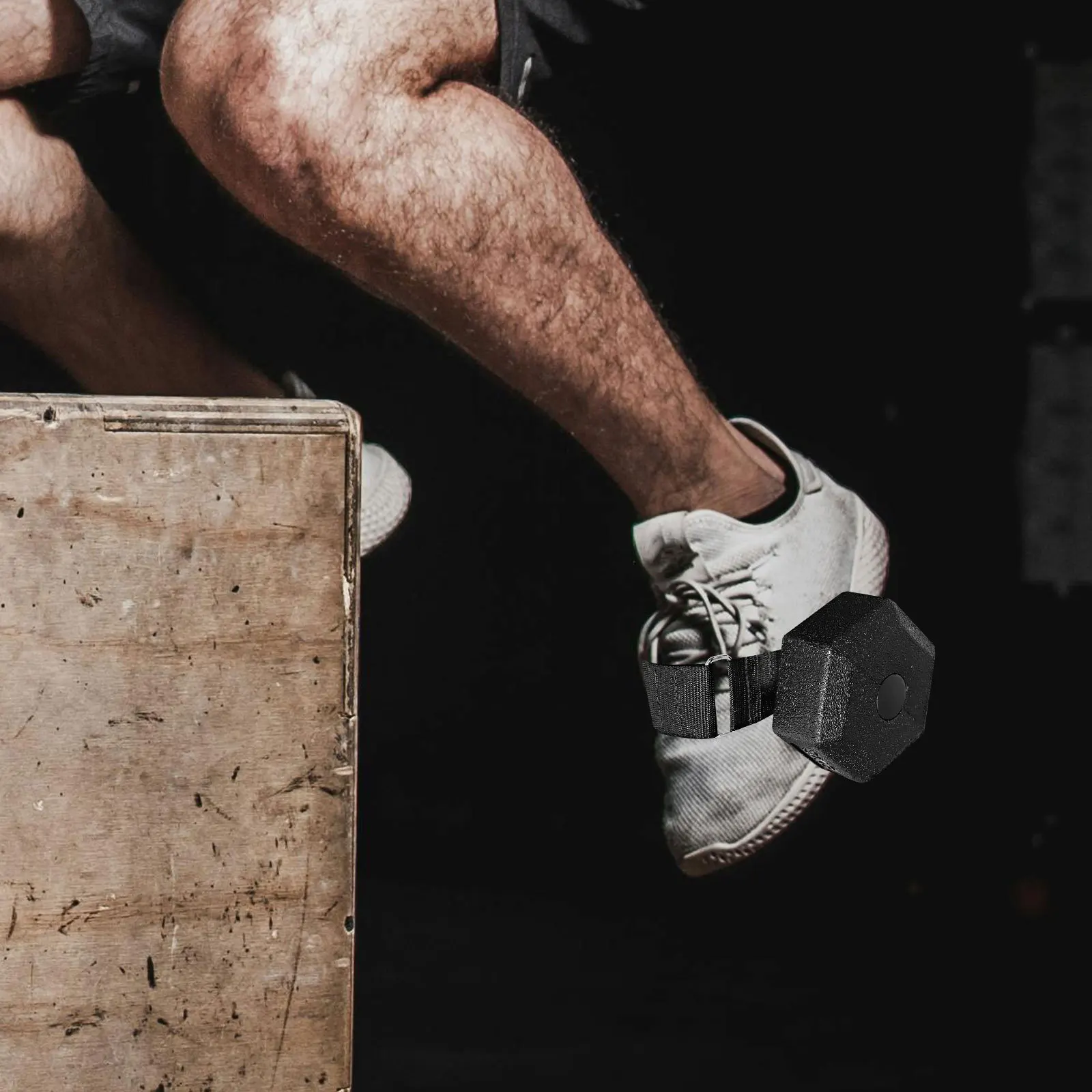 

1Pair Adjustable Dumbbell Ankle Straps Tibialis Trainer Feet Weight Lifting Strap Fitness Attachment Leg Curl Leg Extension