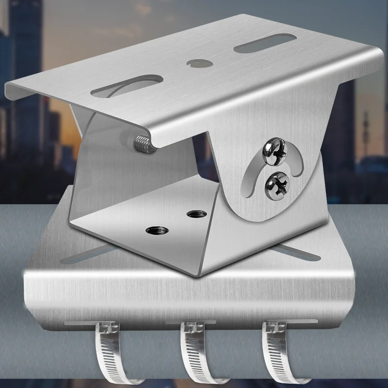 CCTV Camera Mounting Bracket Stainless Steel Small Duck Mouth Mounts Surveillance Security Camera Base Universal Joint Bracket