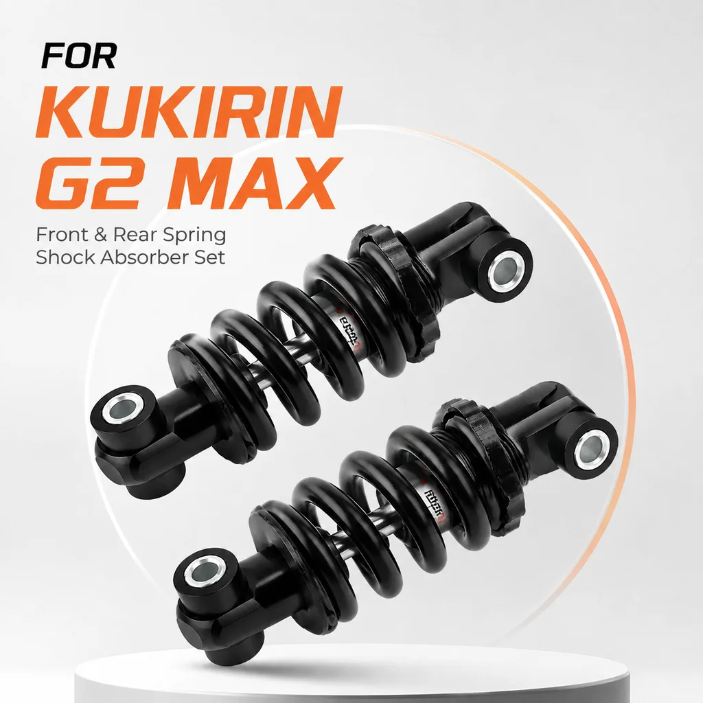 Front Rear Shock Absorber Set Spring Suspension Struts Replacement for Kukirin G2 Max Scooter Upgrade Parts