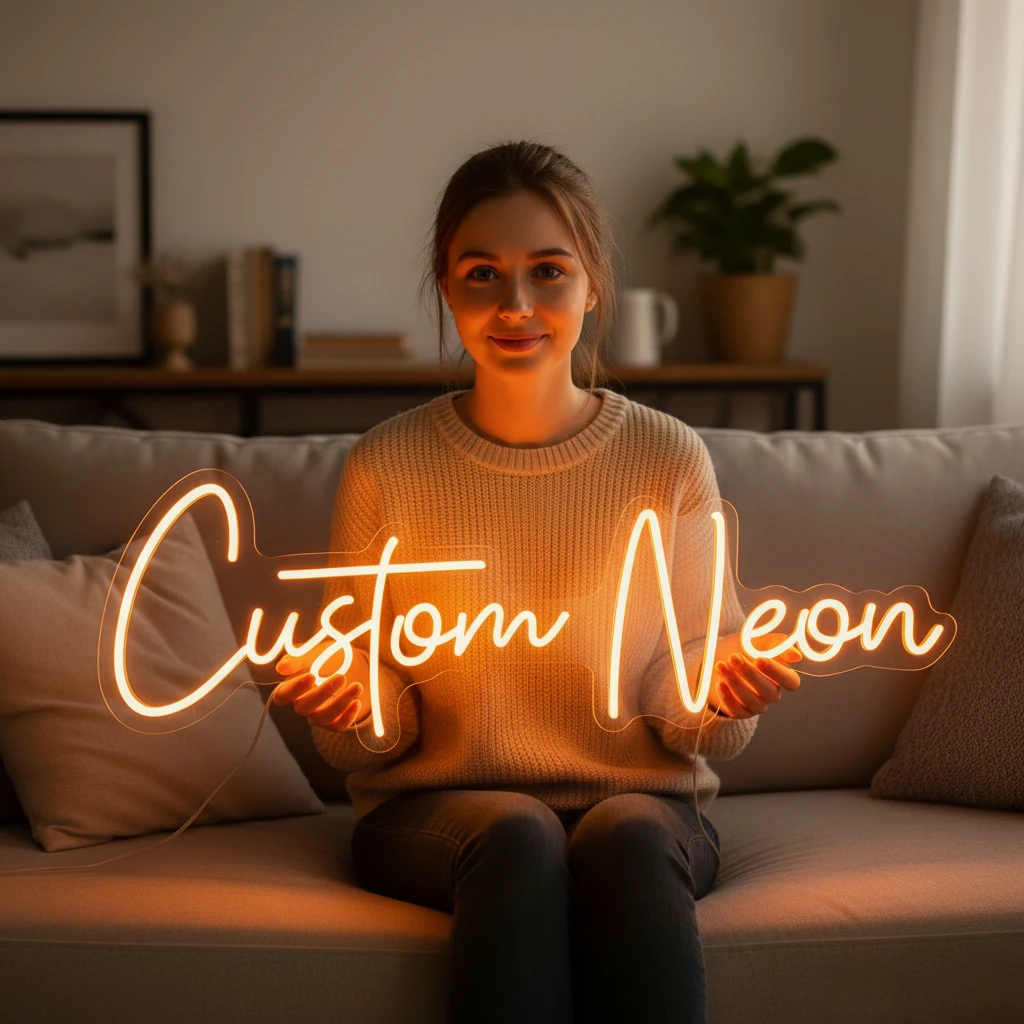 Custom Name LED Neon Sign Adjustable Brightness Night Light USB Powered Ideal for Birthday Wedding & Bedroom Wall Decor Lighting