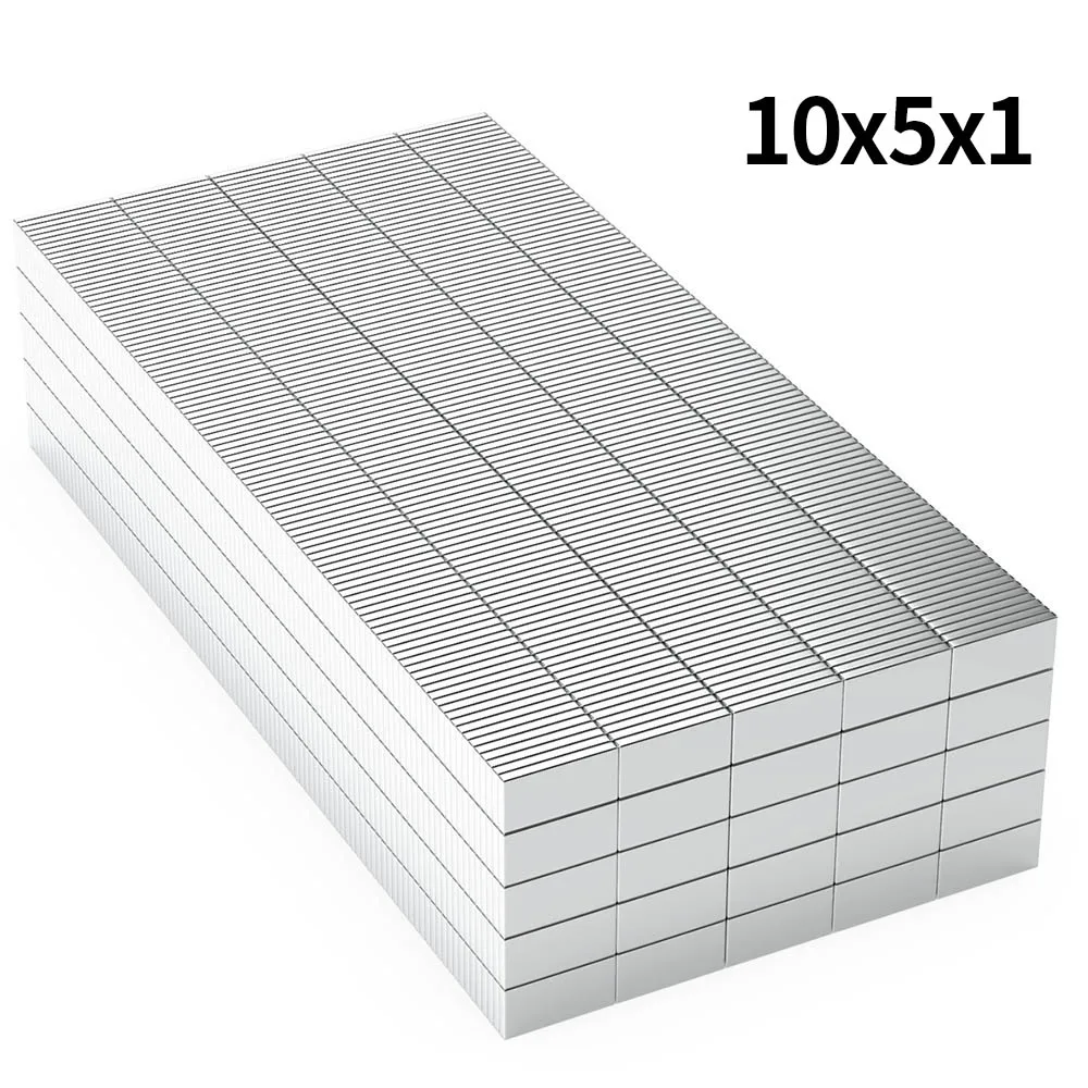 

10x5x1mm N35 Super Strong Neodymium Magnet Blcok NdfeB Powerful Permanent Magnetic imanes Refrigerator Magnets 10*5*1mm